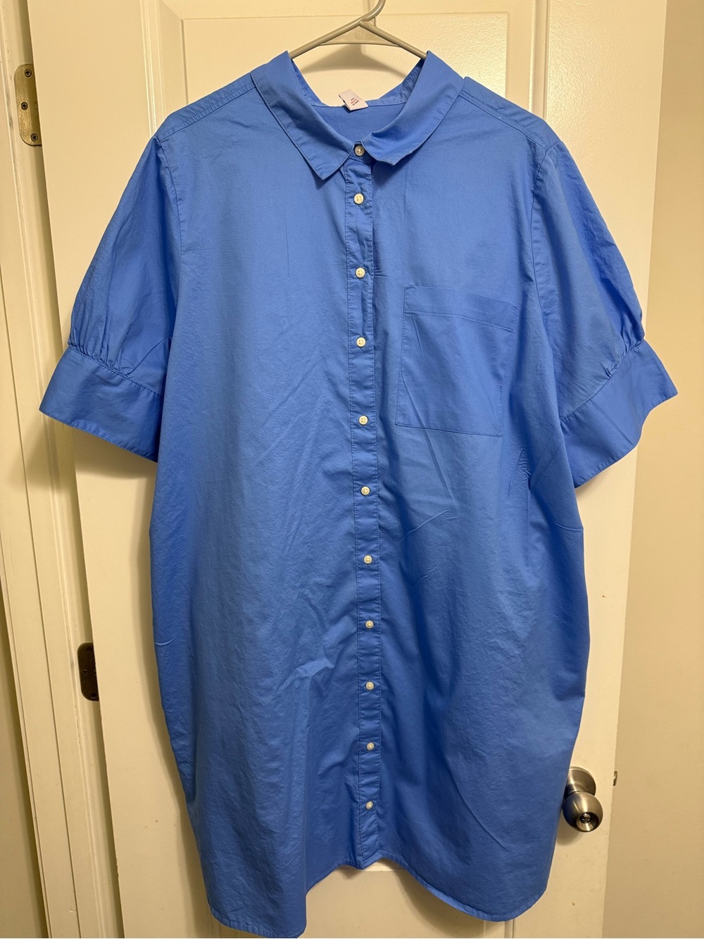 Old Navy Bright Blue Shirt Dress